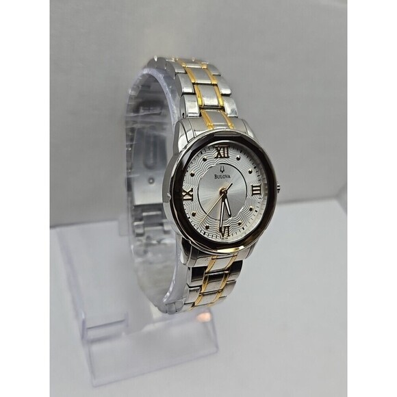 Bulova 98L166 Womens Two Tone Stainless Steel Quartz Dress Watch New Battery main image 8